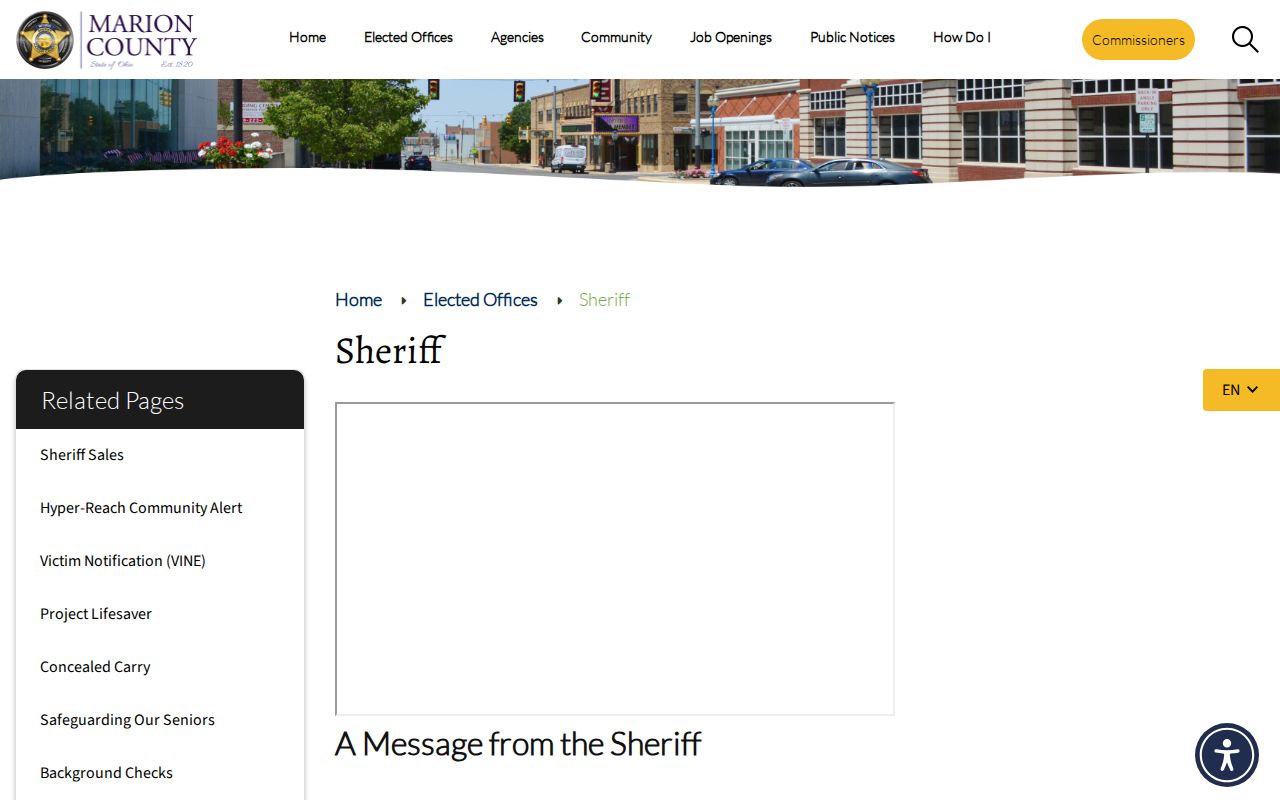 Marion County Sheriff links for 72-hour release verification
